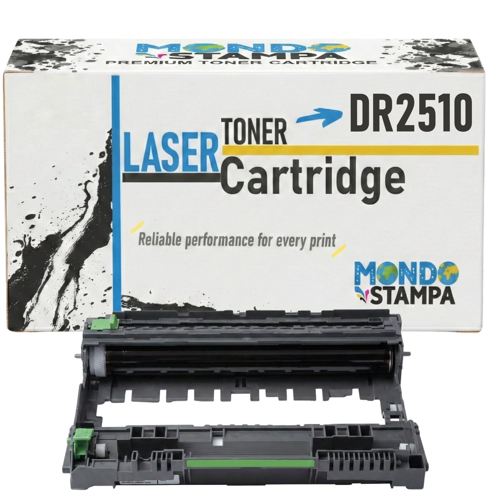 DR2510 (15000 copie) Compatibile DRUM fotounità Sostituzione per Brother MFC-L2800DW,L2827DW,L2827DWXL, L2835DW, L2860DWE DCP-L2660DW,DCP-L2620DW,DCP-L2627DWE (1, BK)
