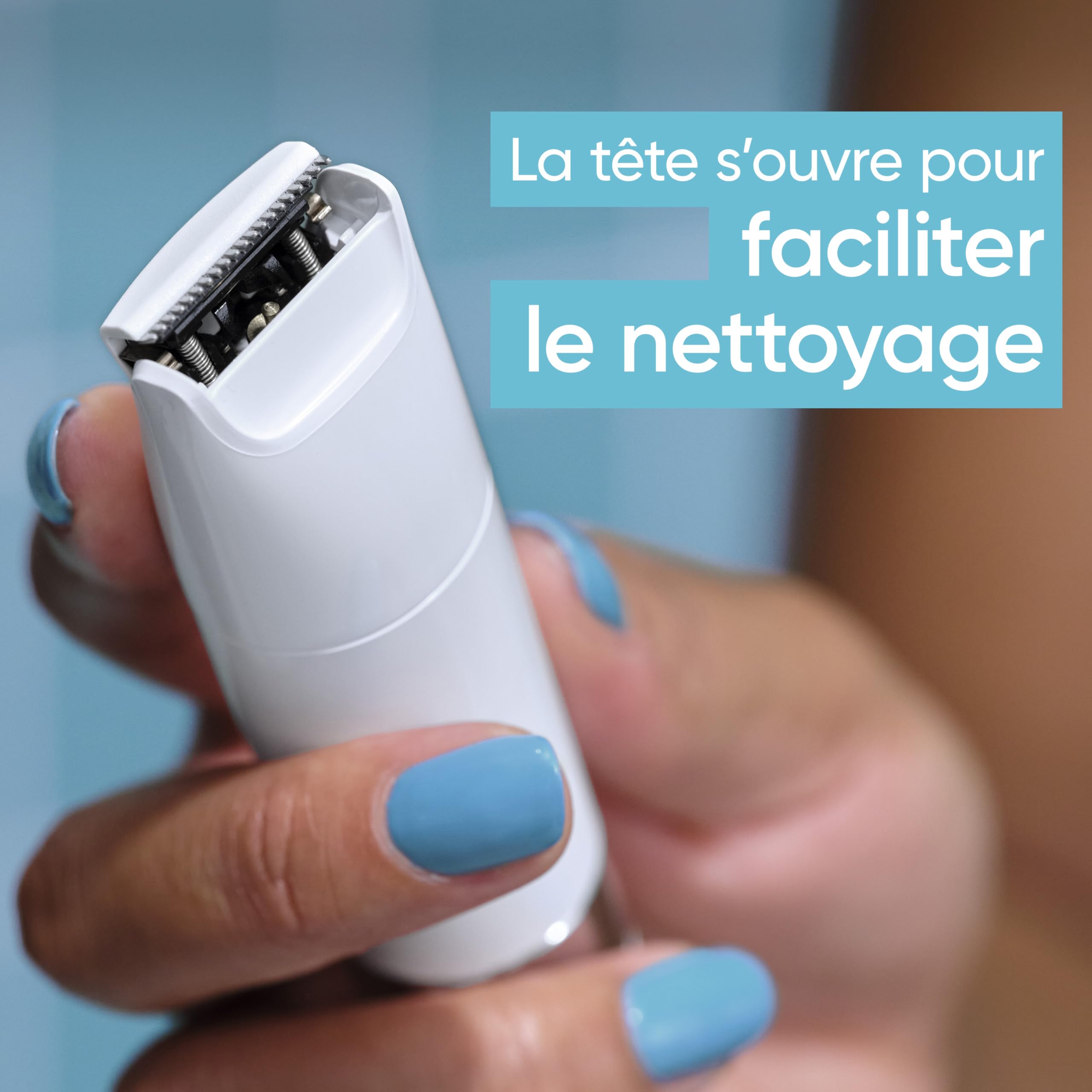 Gillette Venus Tondeuse Intime Femme pour la Peau et les Poils Pubiens – pour Epilation du Maillot en Douceur, Electrique, Etanche, Dotée de la Technologie Braun