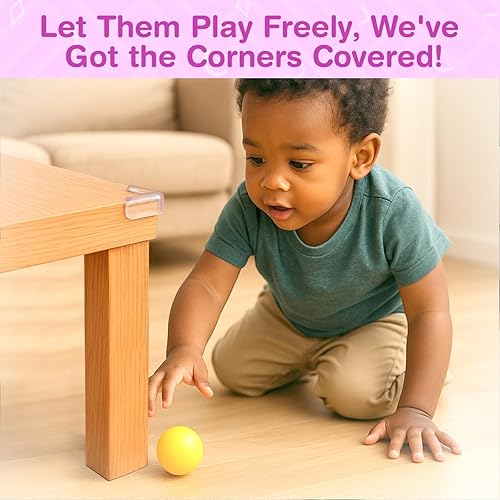 Miniatura 6 de Juego de 15 protectores de esquinas para bebés, protectores de esquinas transparentes y protectores de esquinas de mesa para muebles, esquinas y