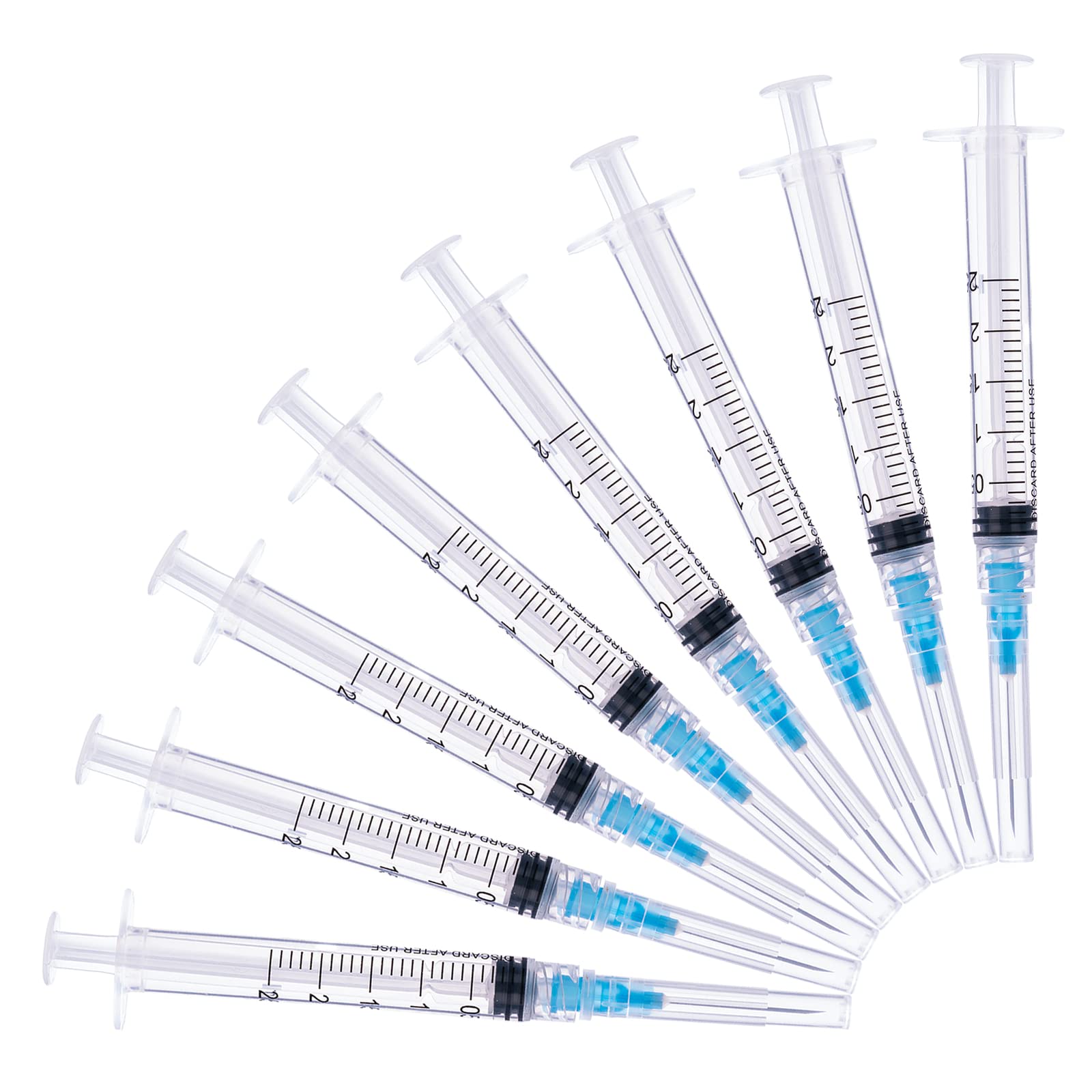 2.5ml Syringes with 23 Gauge 1 Inch Lab Supplies,Individually Packaged Pack of 100