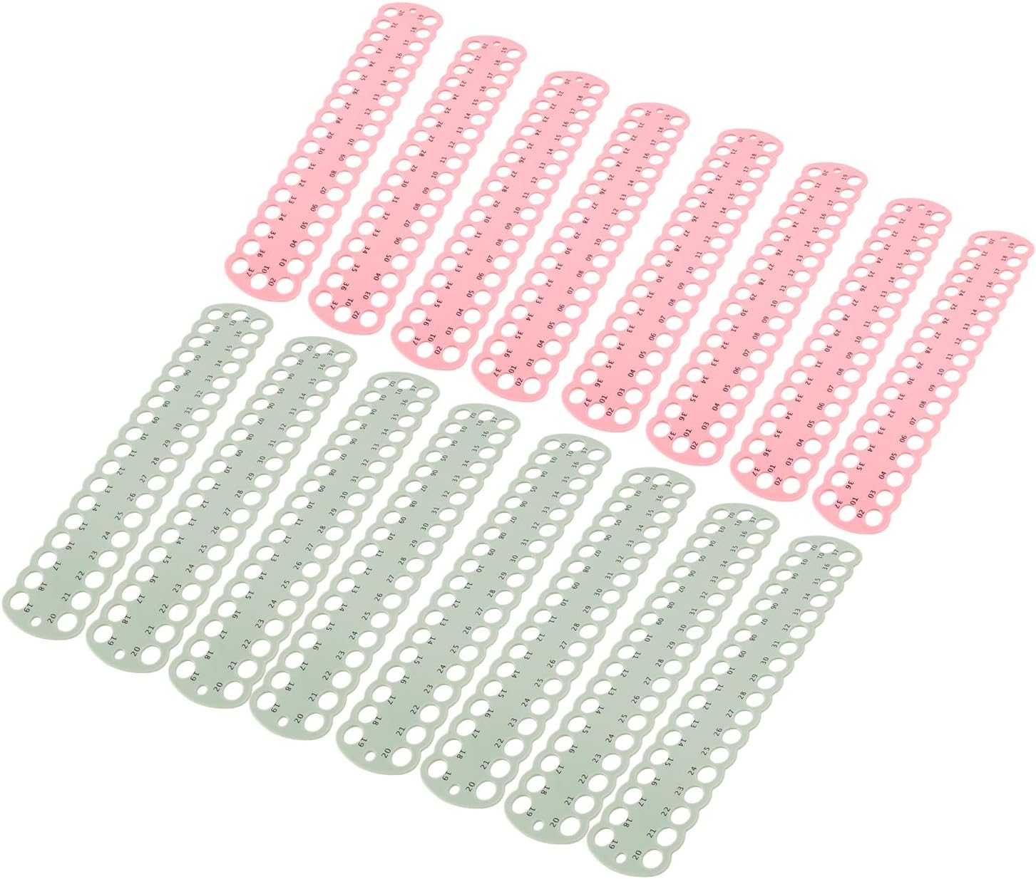 evhooe 16pcs 37 Positions Embroidery Floss Organizer Convenient Sorting Needlework Thread Holder Storage Tool Needlework Project Card