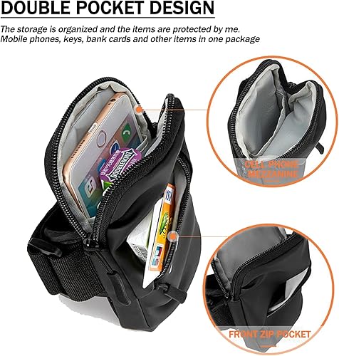 Miniatura 3 de Muñequera para teléfono celular, ajuste universal, resistente al agua, transpirable, soporte para teléfono para correr, ciclismo, escalada,