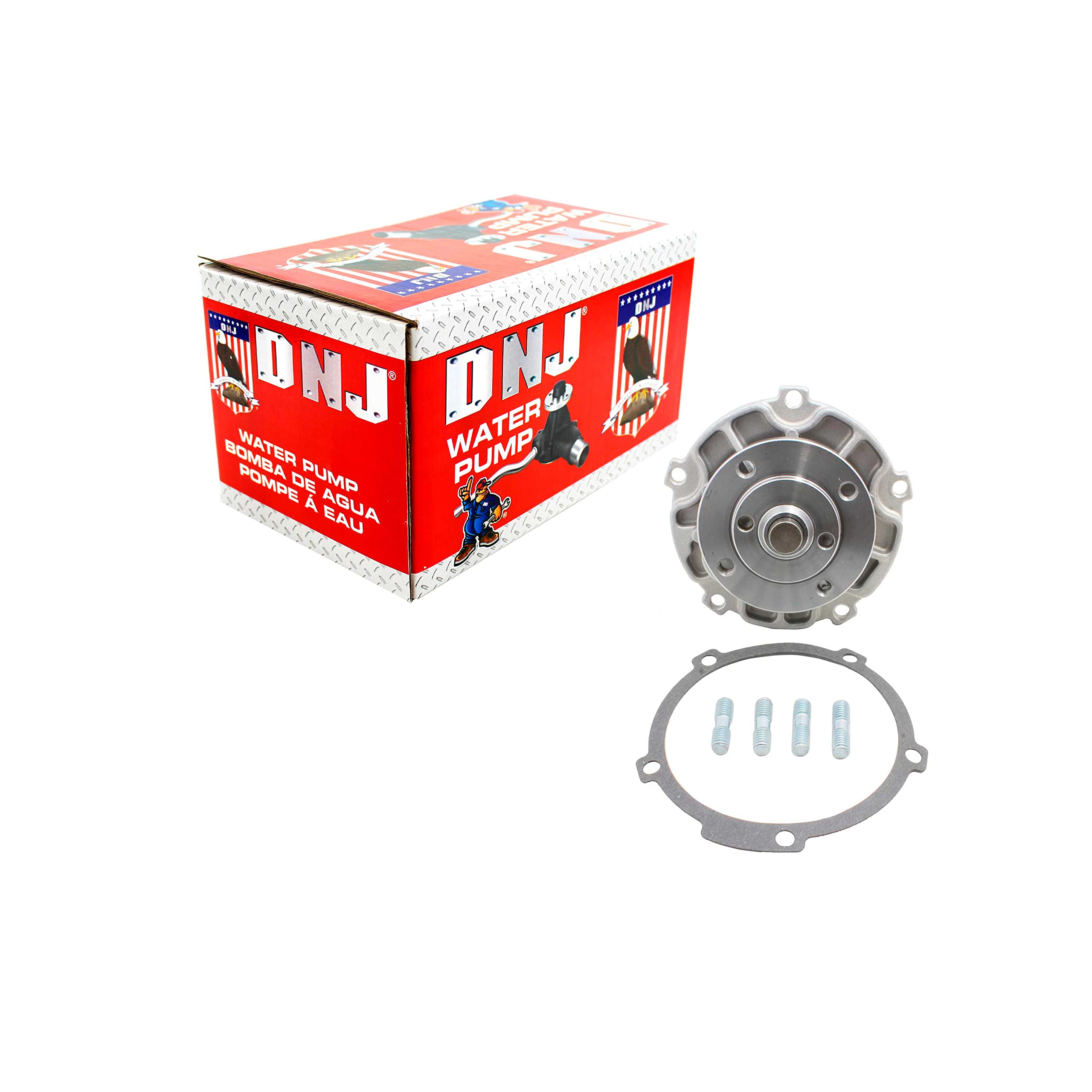 OAW Water Pump With Thermostat For Chevy GMC Vortec 4.8L 5.3L 6.0L 6.2L (2007-2019)