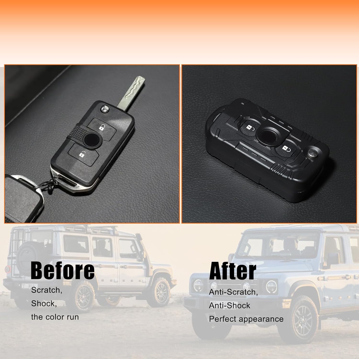 Key Fob Cover Compatible with INEOS Grenadier 2022-2025 ABS Key Fob Case Cover Remote Shell for Car Protection Car Smart Remote Case Trim Accessories (Matte Black)