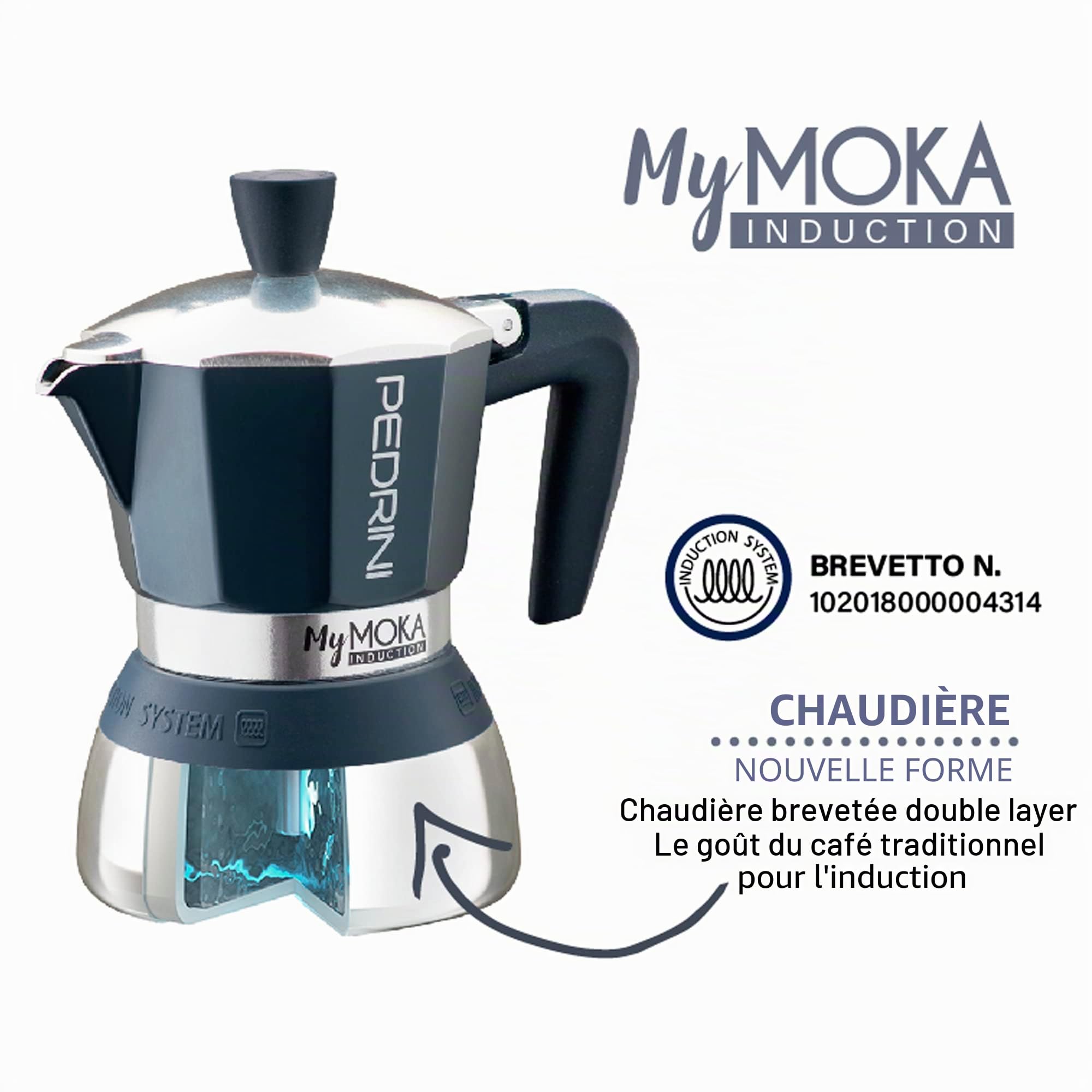 PEDRINI CAFETIÈRE 2 TZ.MYMOKA INDUCTION INDUCTION
