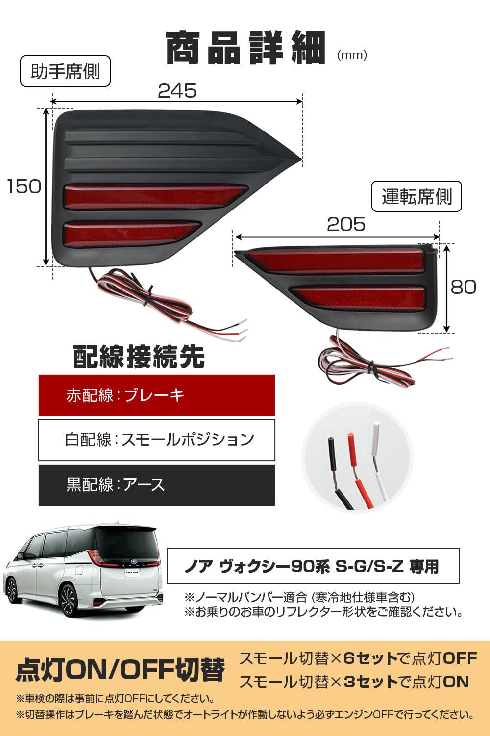 Amazon | シェアスタイル ノア ヴォクシー 90系 SG SZ 専用 LED