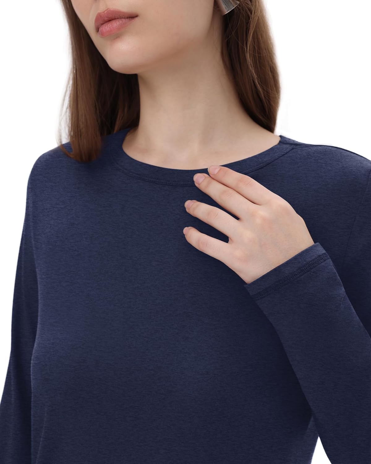 GAYHAY Long Sleeve Shirts for Women - Fall Winter Clothes Crew Neck Casual Tops Loose Fit Tees Fashion Outfits 2025 - Image 5