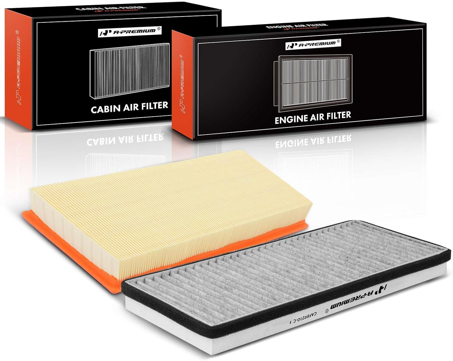 A-Premium 2-PC Engine & Cabin Air Filter with Activated Carbon Compatible with Ford Freestar 2004-2007 3.9L, 4.2L & Mercury Monterey 2004-2007 4.2L