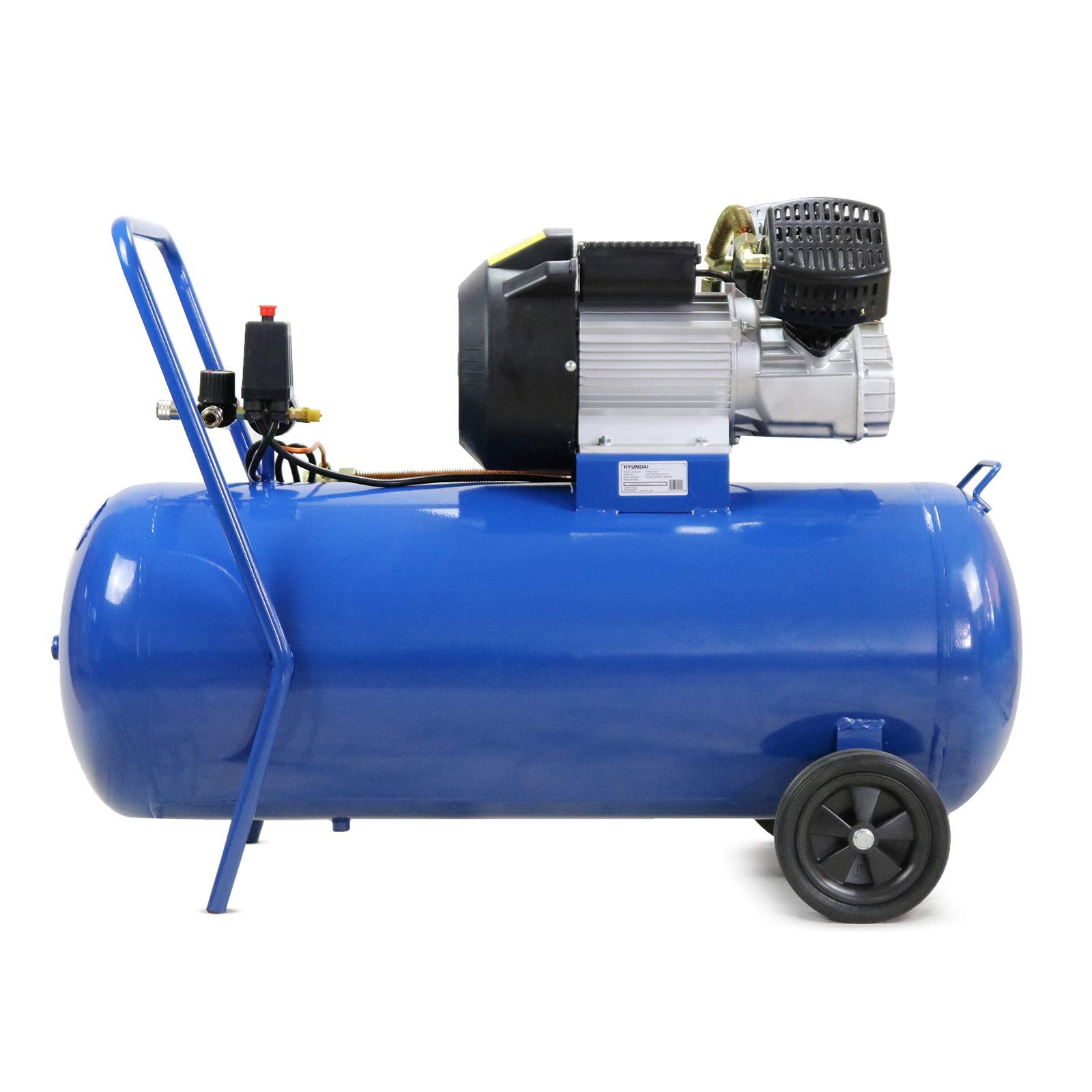 Hyundai Electric Air Compressor, 14CFM/116psi 100L, 3hp, VTwin, Direct