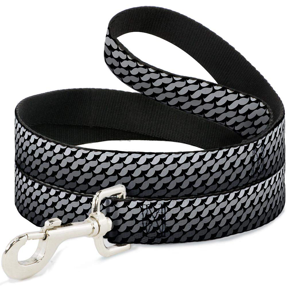 Laisse pour chien Buckle Down Moustache en nylon robuste avec mousqueton acier