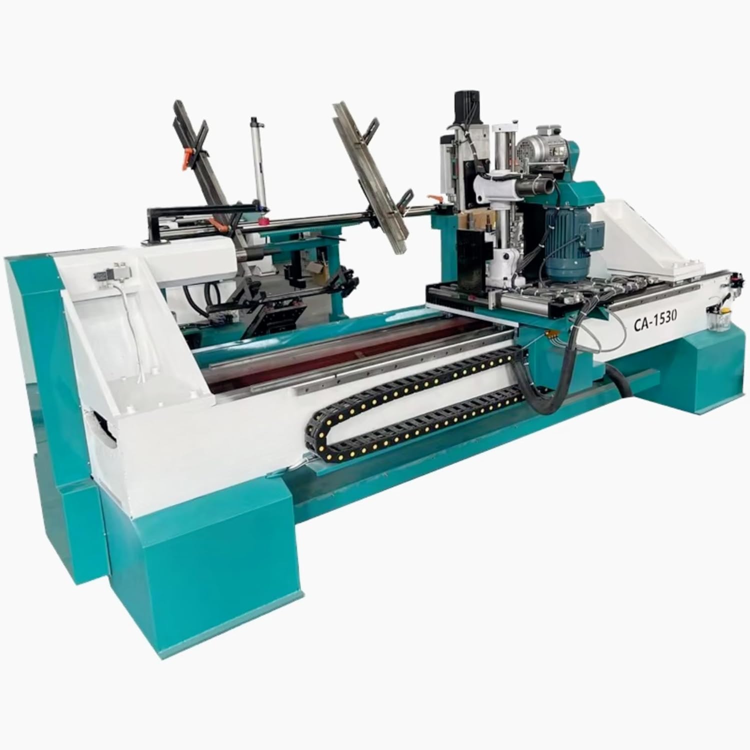 CA-1530 CNC Wood Lathe Machine for Furniture, Automatic Wood Turning Lathe for Table Legs, Curved & Irregular Pillars, Multi-Spindle Heavy Duty Woodworking Lathe