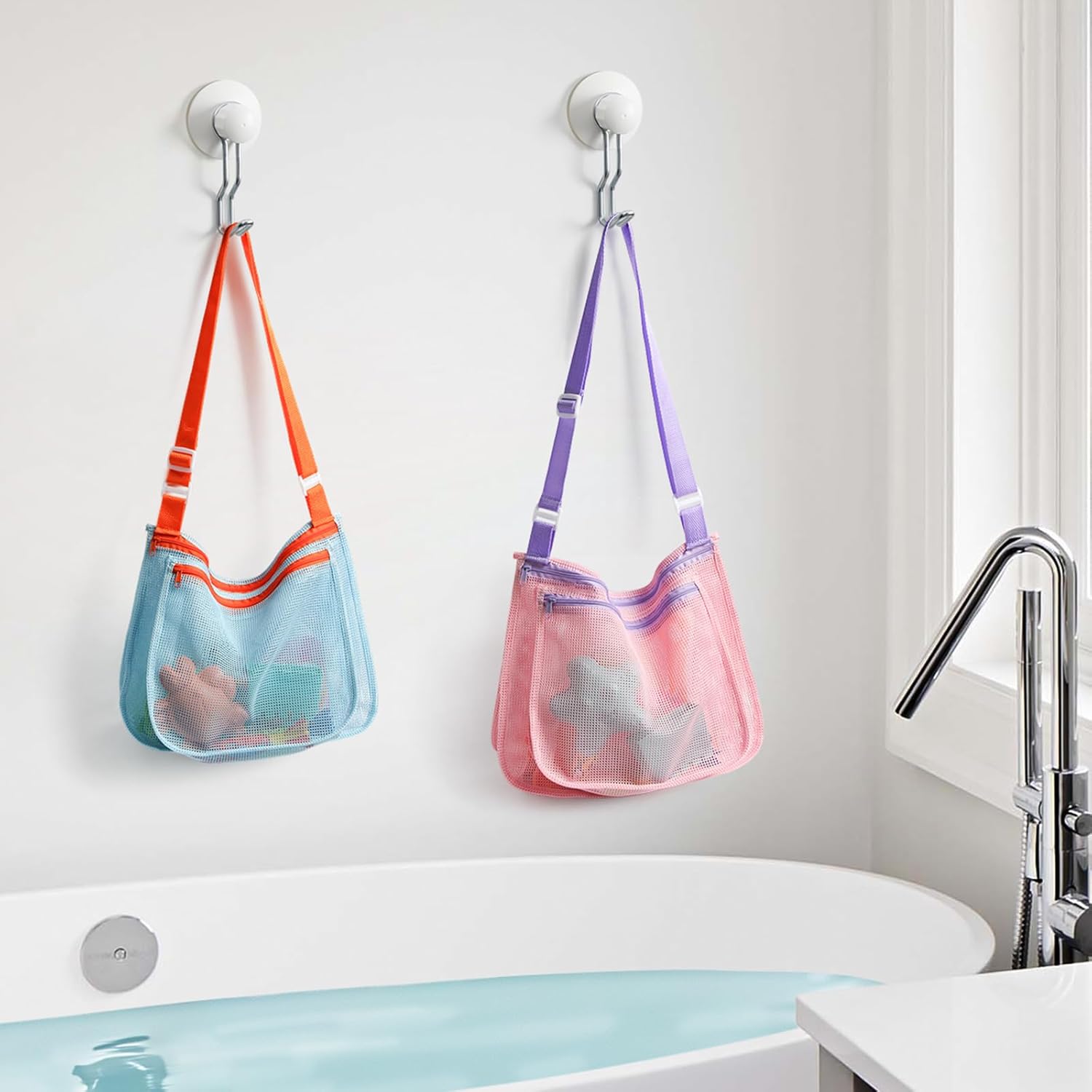 LIDAGOビーチおもちゃセットには、メッシュシャベル3個とビーチメッシュバッグ3個が含まれます。子供用サンドシフターカラフルメッシ