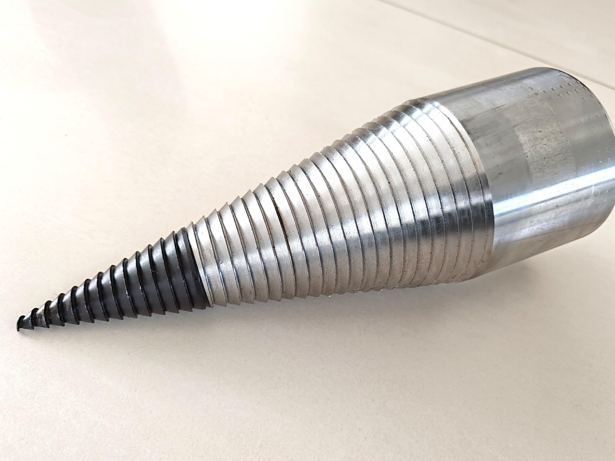 Drillkegel Kegelspalter 100mm mit NUT wechselbare Spitze/unterschiedliche Aufnahmen (Bohrungen) (Aufnahme 50mm mit 14mm NUT)