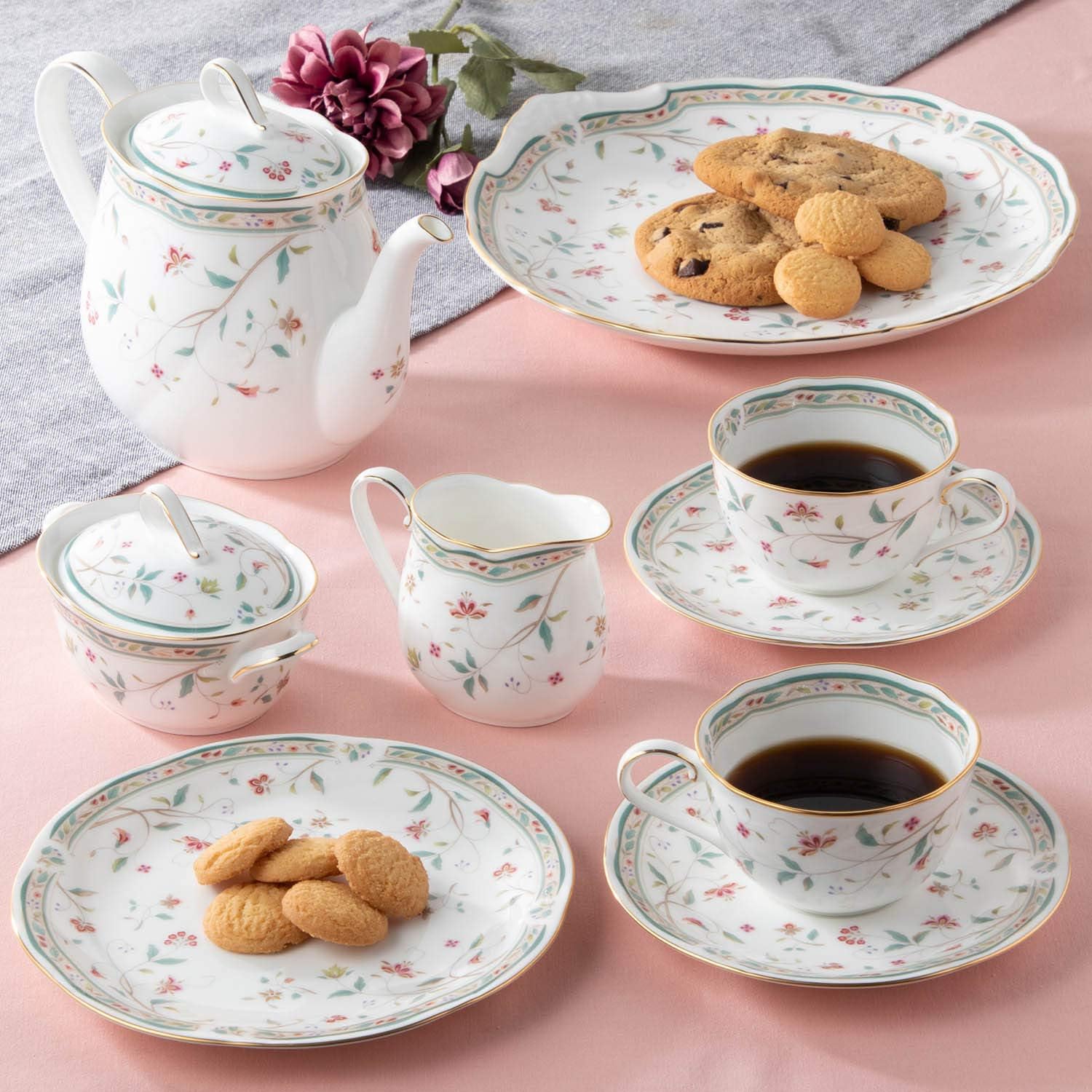 ノリタケ ボーンチャイナ 花更紗 ベリー皿 15cm 6枚セット Noritake