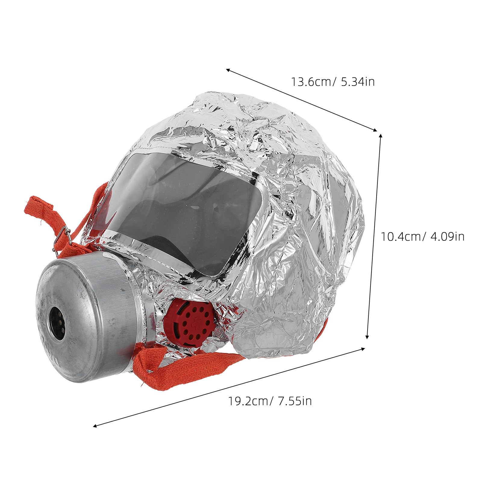YARNOW contre l'inhalation de fumée, cagoule filtrante d'auto-sauvetage d'urgence avec fenêtre de vision transparente, équipement de sécurité incendie pour la maison et les voyages