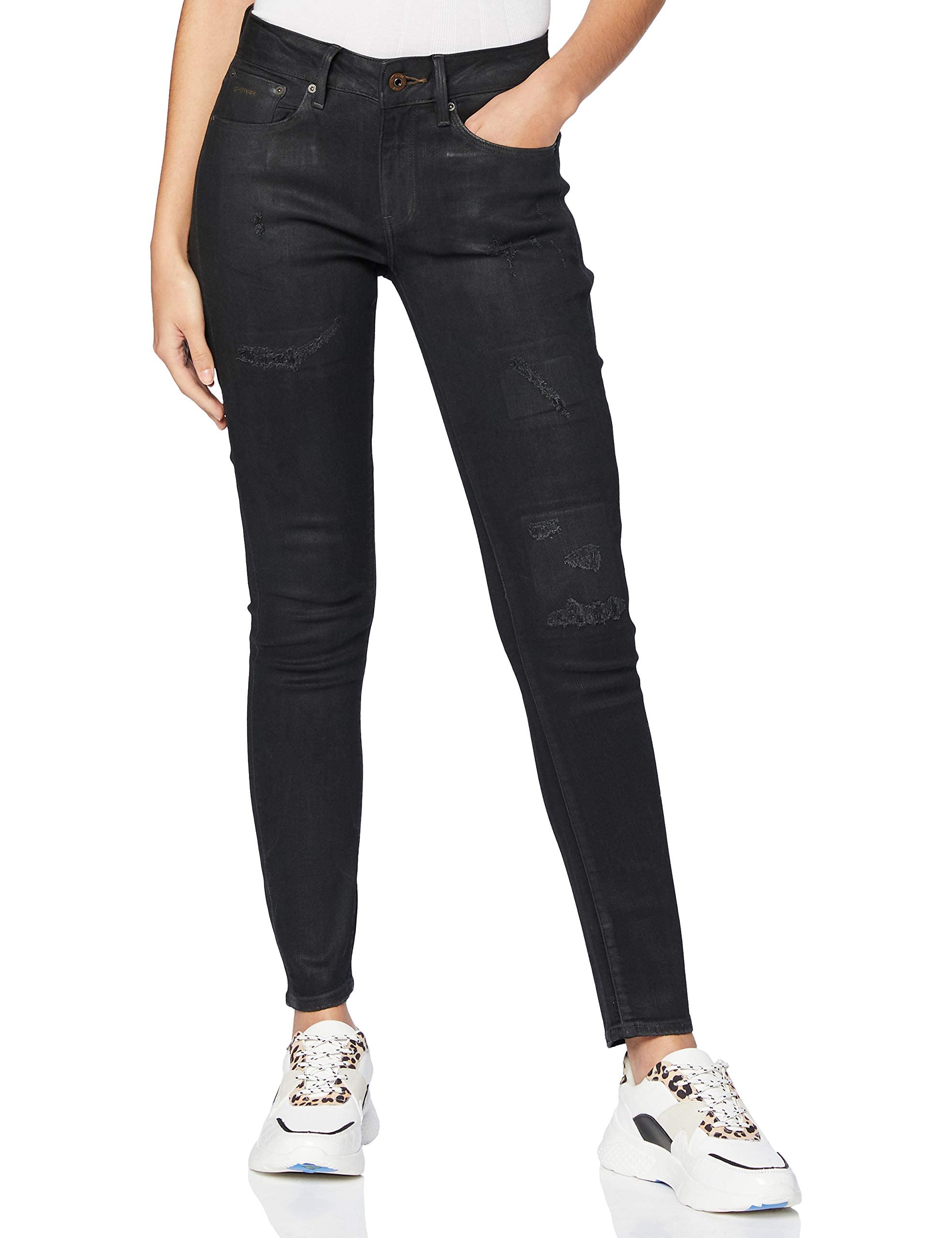 G-STAR RAW Women's 3301 Mid Waist Skinny Jeans