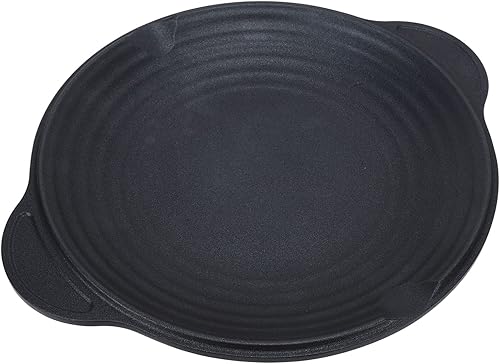 Parrilla coreana para barbacoa, redonda de hierro fundido, placa de parrilla antiadherente, placa de hierro, placa de hierro de alta conductividad