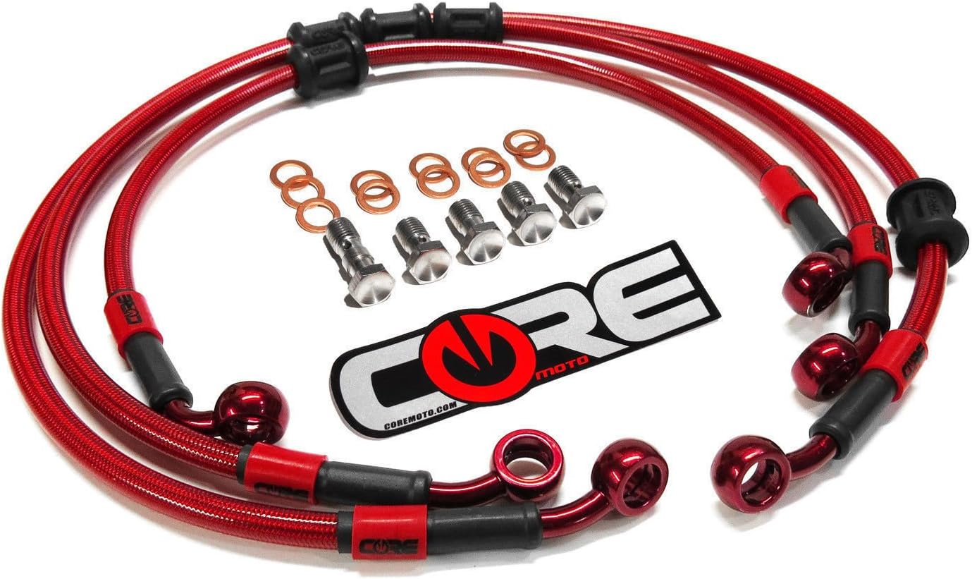 Core Moto Brake Lines for 2006 2007 Suzuki GSXR 600 Front