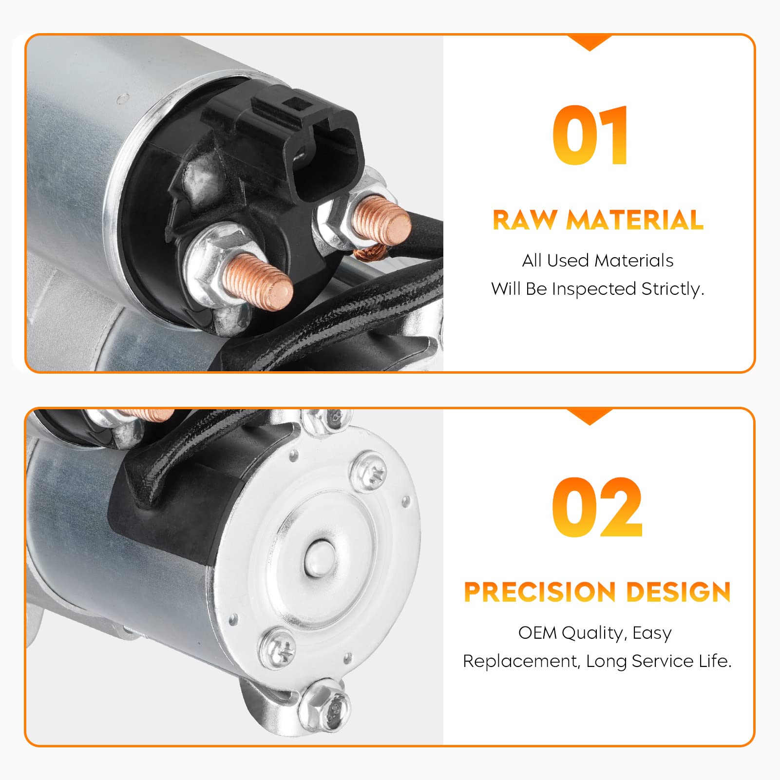 Starter for Hyundai Santa FE 2010-2012 FE Sport 2013-2014, Sonata 2009-2014, KIA Optima 2013-2015, Sorento 2011-2014, SVA0019 410-12398 19090 410-40040