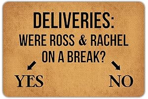 Ross and Rachel On a Break Door Mat: A Witty Welcome for Fans