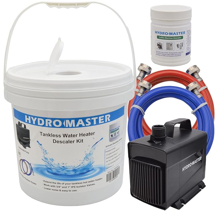 Buy HYDRO MASTER Tankless Water Heater Flush kit,Includes 1/6HP Pump, 3