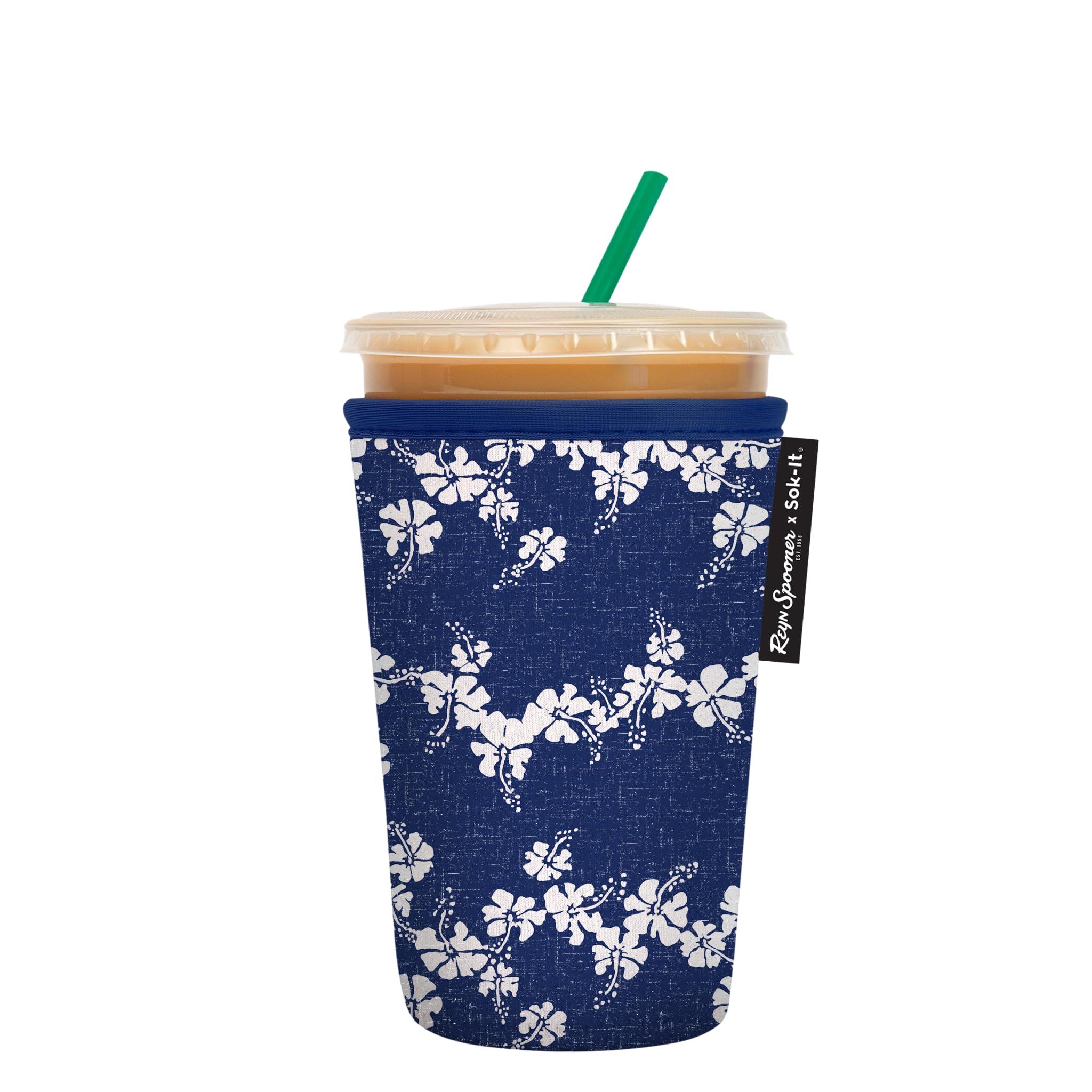Sok ItSok It Java Sok Iced Coffee & Cold Soda Insulated Neoprene Cup Sleeve (50th State Flower, Medium: 24-28oz)