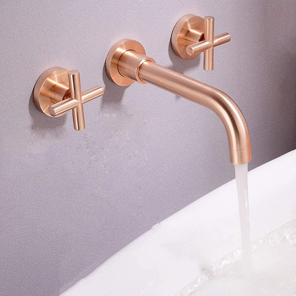 Robinets à double poignée tout bronze JCAKES pour une salle de bain moderne et épurée