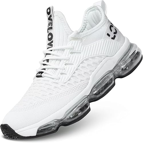 Zapatos deportivos para correr con aire para hombre, transpirables, para tenis, baloncesto, gimnasio, entrenamiento, cómodos, a la moda