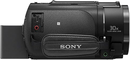 Miniatura 5 de Sony FDR-AX43 UHD 4K Handycam Videocámara Vlogging Bundle que incluye luz de video, tarjeta de memoria de 128GB, micrófono, estuche de videocámara