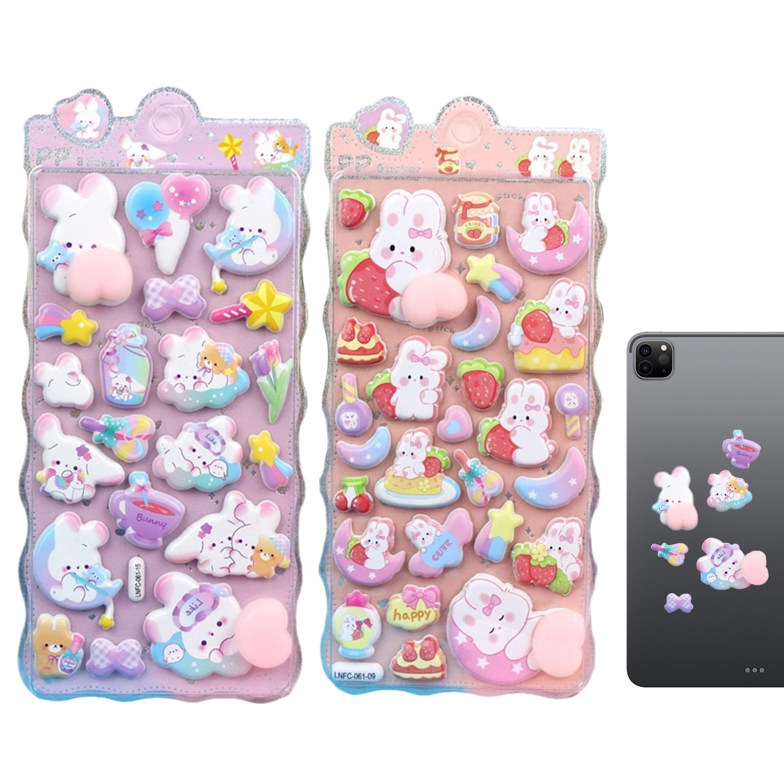 Amazon.co.jp: 2個 ぷくぷくシール、ボン-ドロップ シール ポンポン