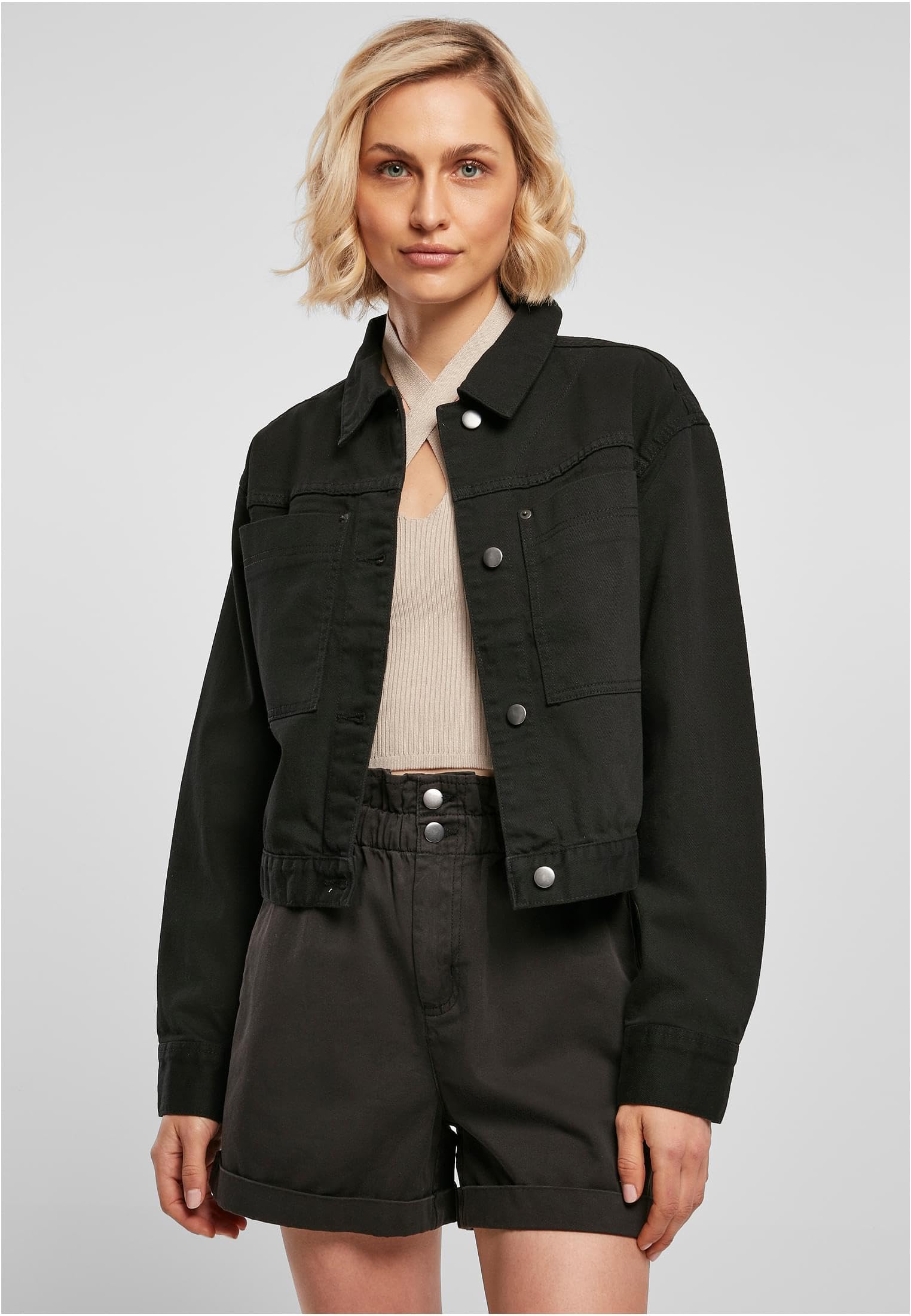 Urban Classics Damen Ladies Short Boxy Worker Jacket