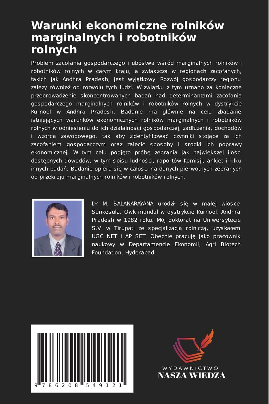 Warunki ekonomiczne rolników marginalnych i robotników rolnych: Badanie w dystrykcie Kurnool w stanie Andhra Pradesh