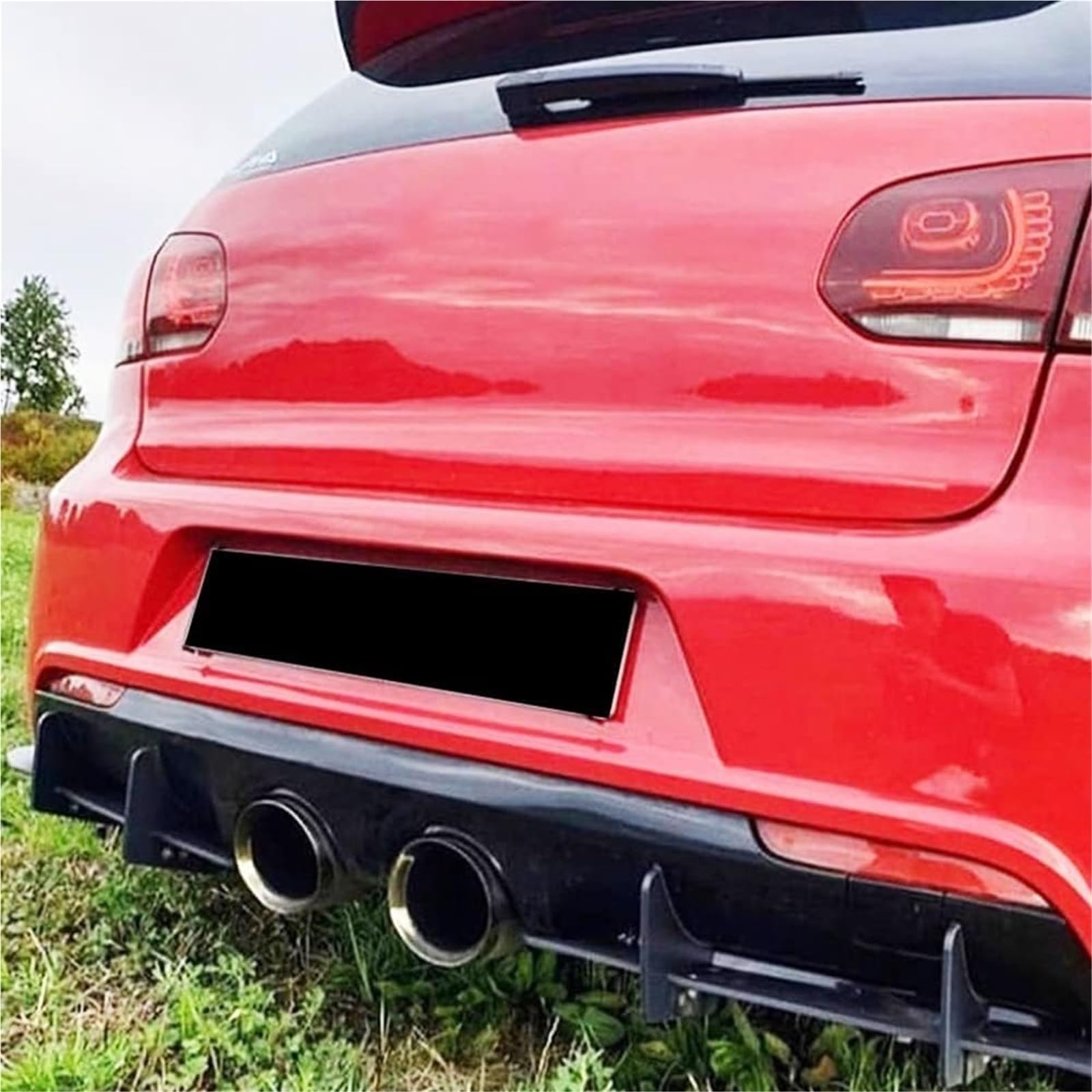Ala spoiler posteriore Spoiler paraurti posteriore per VW per Golf 6 MK6 6R, diffusore