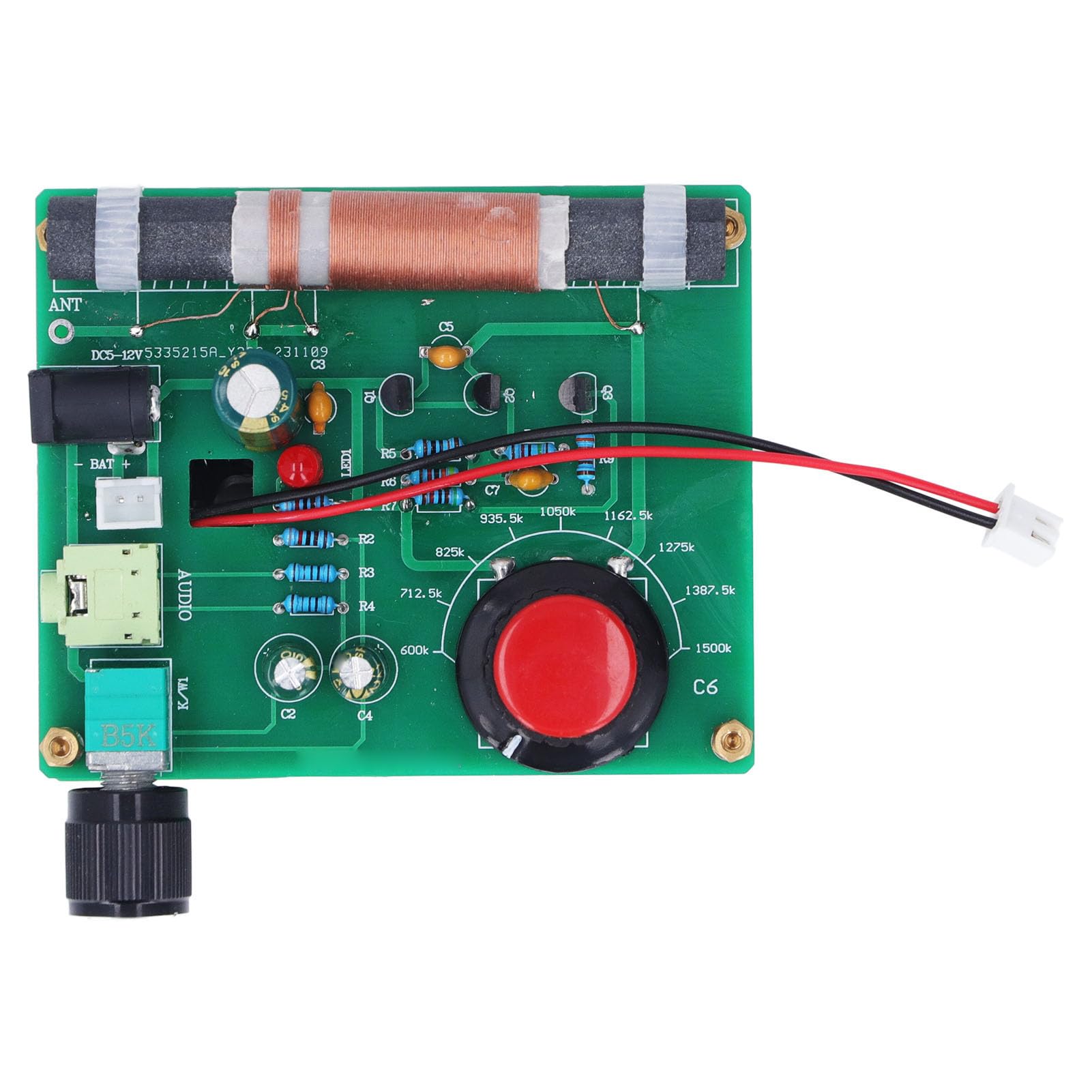 Fafeicy Trasmettitore AM Portatile con Jack per Cuffie 3,5mm per Test Radio e Dispositivo Audio Portatile per Auto