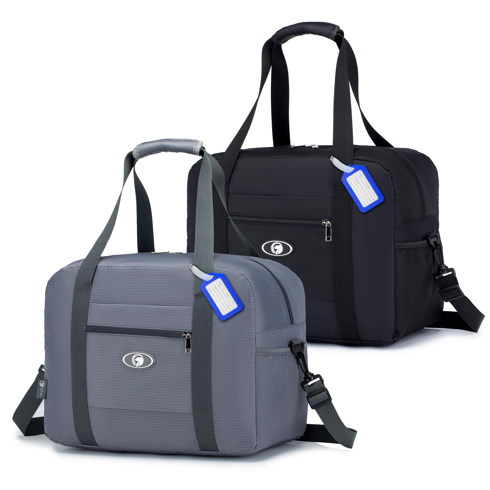 SPAHERCabin Bag 40x30x20 Wizzair Tui Airways Foldable Travel Duffle Bag Carry-on Hand Luggage Small Under-seat Cabin Bag Lightweight Holdall Suitcase Handbag