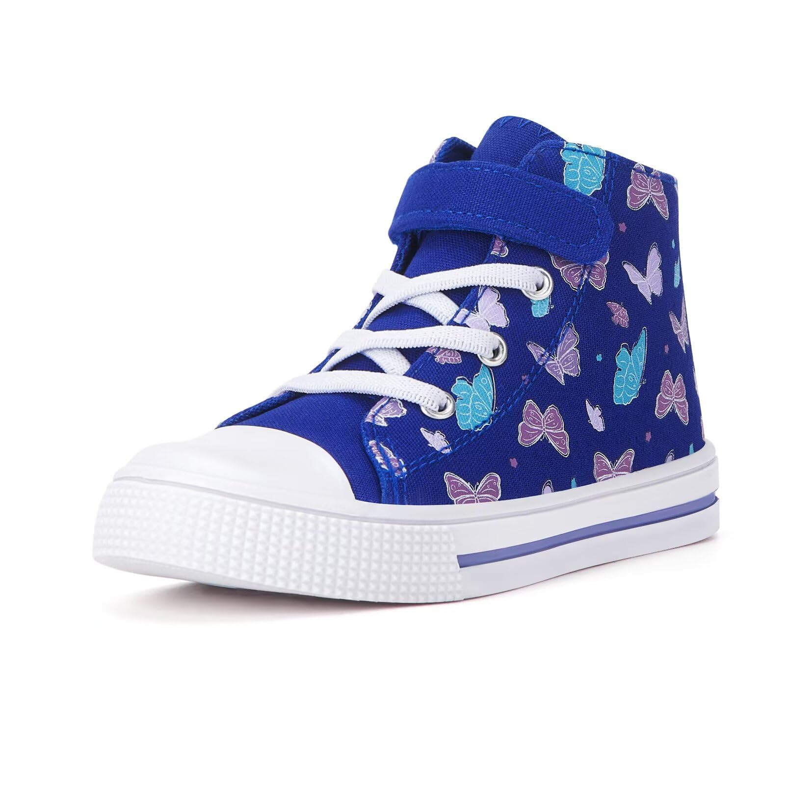 FUNCOO PLUS Kids Toddler Sneakers Girls Boys High Top Canvas Shoes Unisex-Child Casual Shoes