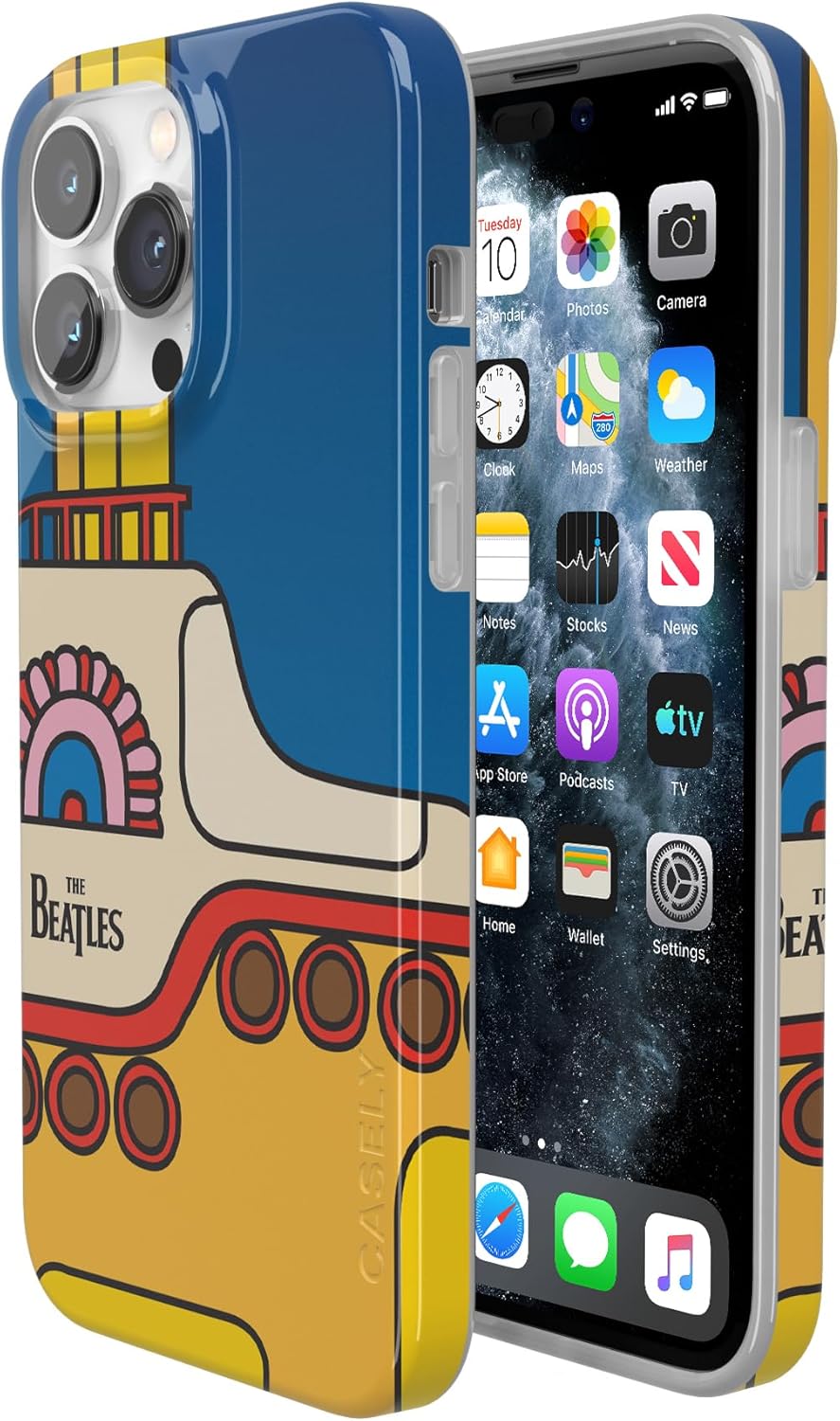 Casely iPhone 14 Pro Max Case | Yellow Submarine | Beatles | Compatible with MagSafe | Classic Ultra Slim Design