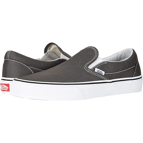 Vans Women's Low-Top Trainers, Charcoal/White, 6 UK, Charcoal White, 6 UK