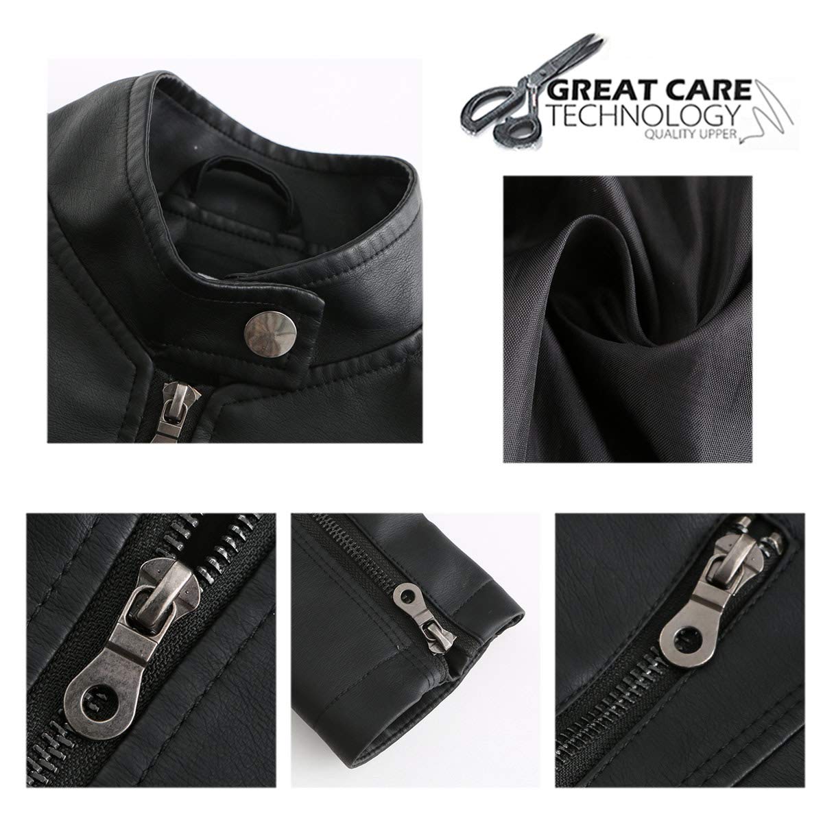 YYNUDA Femme Veste en Cuir PU Bombers Aviateur Moto Blouson Femme Simili Cuir Biker Zippé Chaud Casual