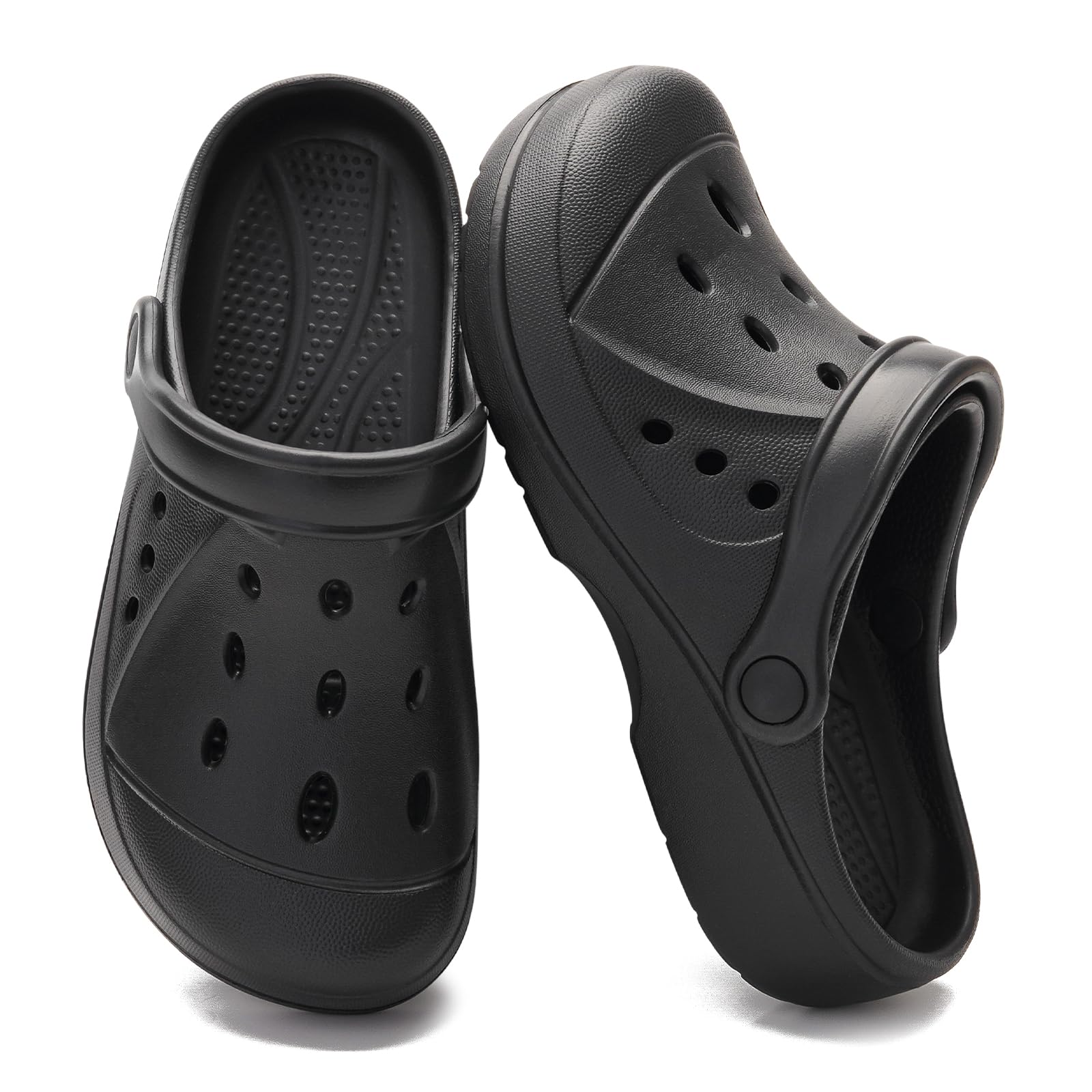 HEVA Women's Garden Clogs Breathable Beach Slip On Slippers Casual Summer Lightweight Quick Drying Water Sandals