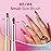 MelodySusie 7Pcs Gel Nail Brush Nail Art Brushes Nail Art Tips Nail Brushes for Nail Art Nail Painting Brush Pen Set for Home and Salon Use