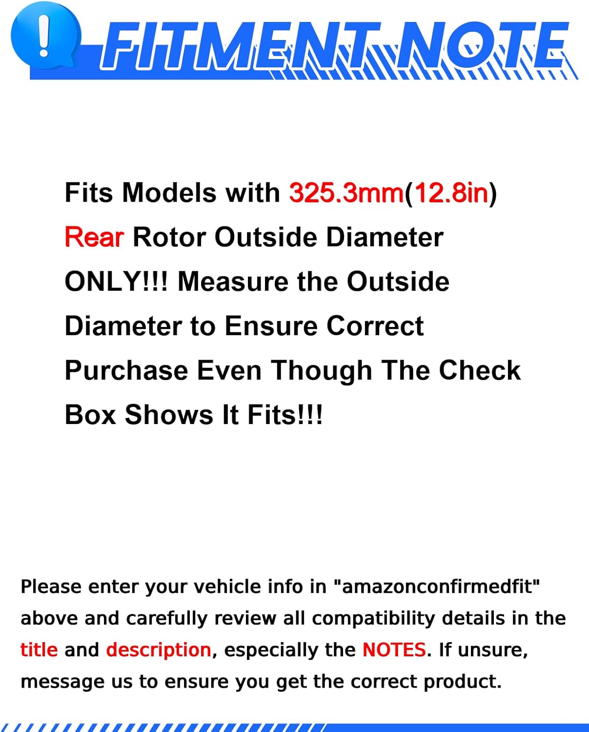 Anpulsero Automotive Replacement Brake Kits Rear Brake Pads and Rotors Kit Compatible with 1999-2006 Chevrolet Silverado 1500, Brakes and Rotors Geomet 55066 D792-7662 Brake Kit 325.3mm（12.8in）