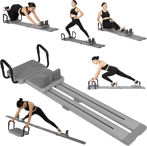 Foldable Pilates Reformer for Home 2025 Yoga Reformer Modular All-in-One Machine for Pilates, Ski Machine & Full Body Strength Training with 360