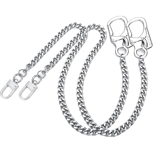 Ahiller Biker Wallet Chain, Heavy Duty Pocket Chain with Round Clasp, Men Chains for Keys, Jeans, Pants, Purse and Handbag