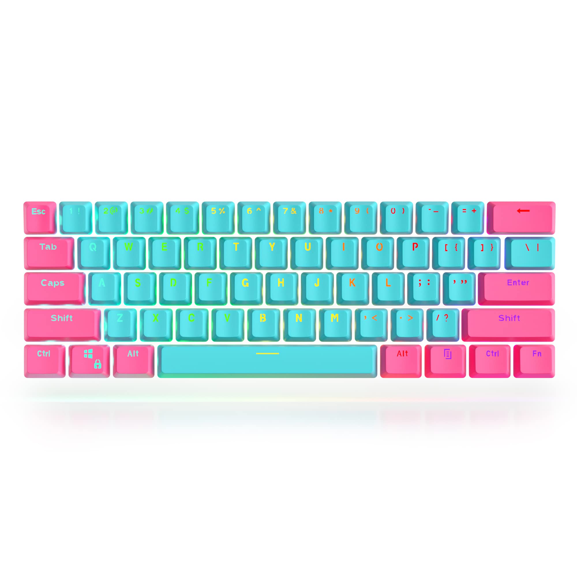 SHARP - Y♡Chr- Amazon.com: Guffercty kred PBT Keycaps 60 Percent with 6.25U