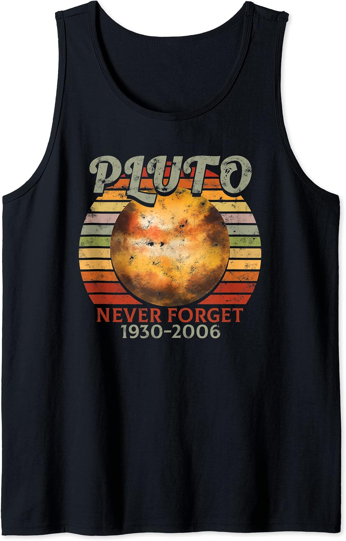 Never Forget Planet Pluto 1930-2006 Space Accessories Tank Top