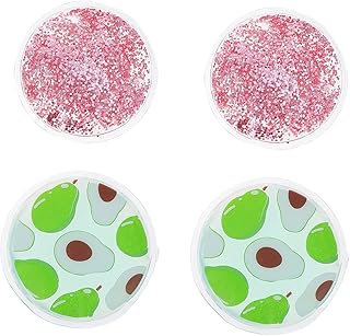 SUPVOX Pacote De Gelo Gel 4 Pçs Almofada De Resfriamento Para Os Olhos De Massagem Compressas De Gelo Para Os Olhos Compressas De Gelo Para Os Olhos Vendas Almofada Para Os Olhos De