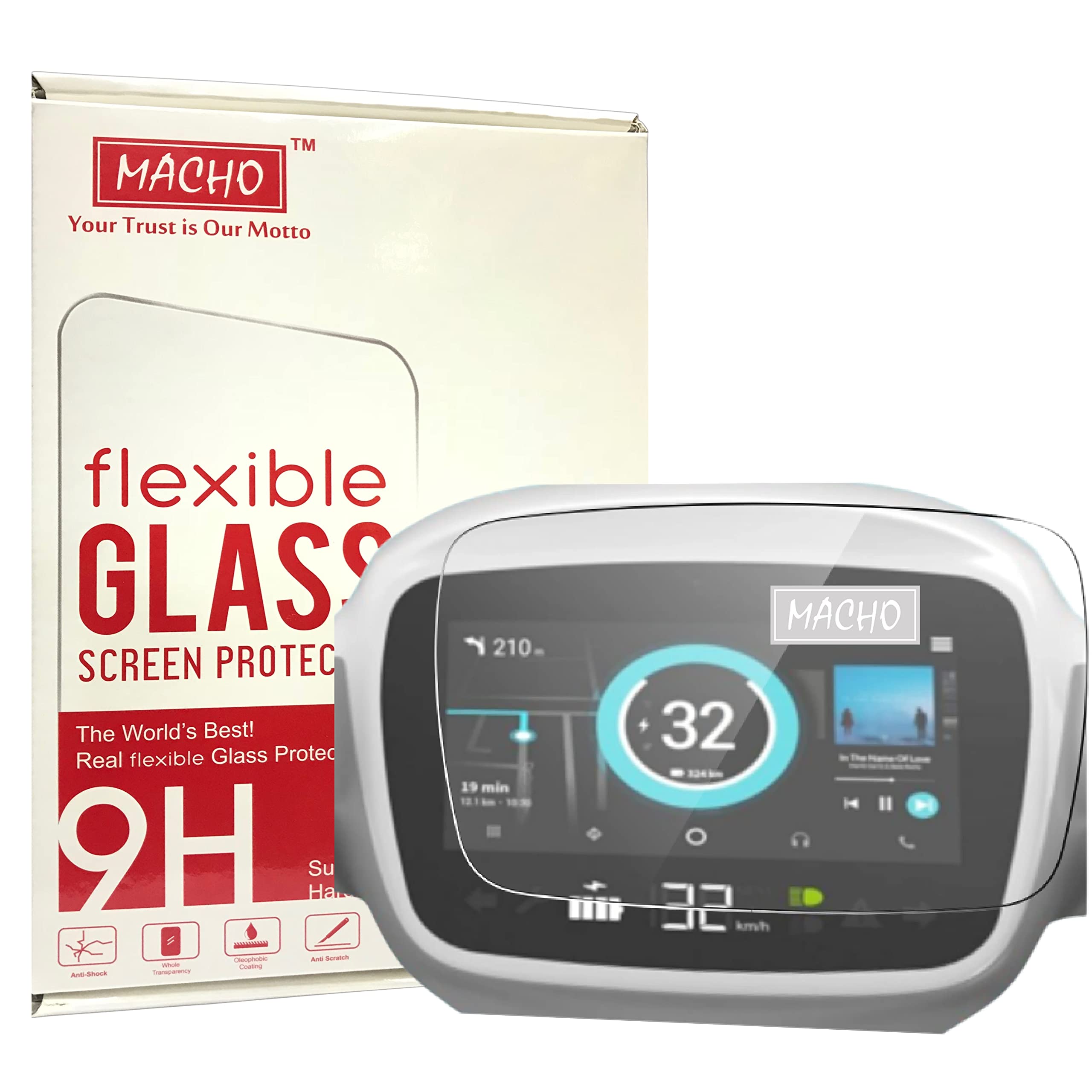 MACHO-YOUR TRUST IS OUR MOTTO Tempered Glass Ultra Clear Glossy Hd Screen Guard Scratch Protector For Ola S1 Pro,Ola S1 Pro 2Nd Gen,Ola S1,Ola S1 Air Scooters Touch Screen Panel Display (Crystal Clear) (B0B4K2WG9N) Amazon Price History, Amazon Price Tracker