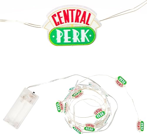 Miniatura 2 de Silver Buffalo Friends Central Perk - Taza decorativa de 20 unidades, 7 pies de largo, funciona con pilas (pilas no incluidas), LED blanco cálido,