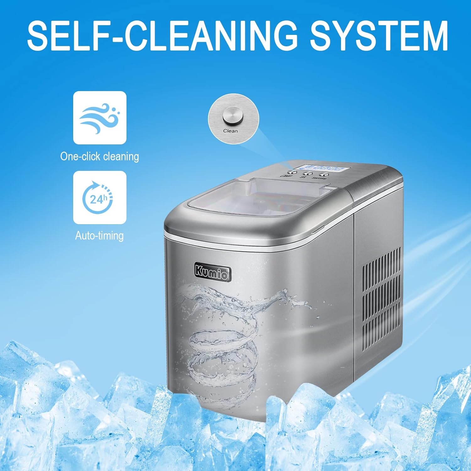 KUMIO Ice Maker Self-Cleaning System